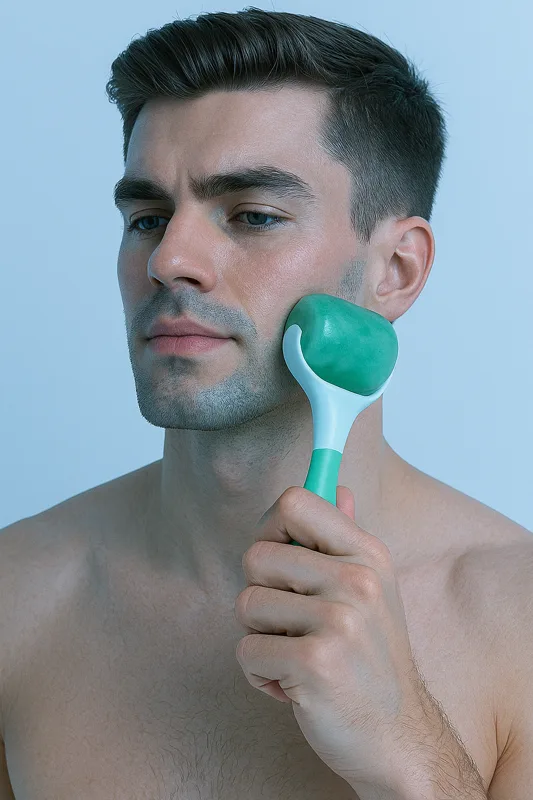 Cold therapy facial routine